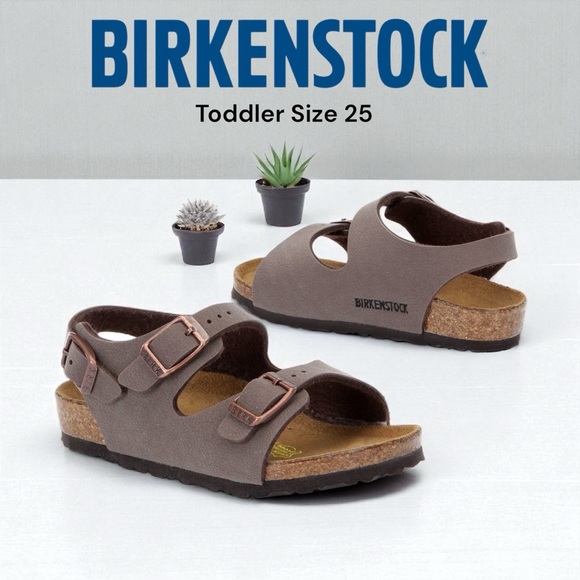 Birkenstock Kids’ Roma Adjustable Buckle Slingback Sandals - Picture 1 of 15